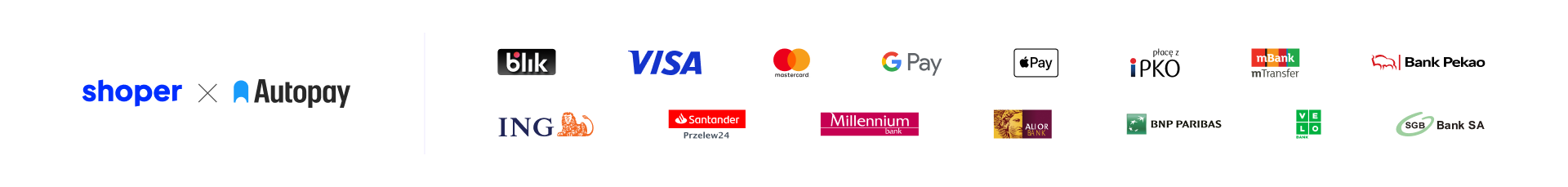 Dostępne metody płatności – Visa, MasterCard, Blik, Google Pay